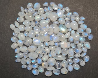 Rainbow Moonstone Cabochon~ Rainbow Moonstone Cabochon~ Moonstone Cabochon~ Blue Fire Moonstone~ Wholesale Moonstone~ Gemstone Cabochon