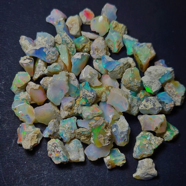 100 Carat AAA ETHIOPIAN Opal Natural Rough/Raw Stone Lot~ AAA Opal Rough lot~ Natural Opal Rough/ Raw Lot~ Welo Opal Rough Lot