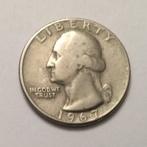 1967 quarter dollar - Etsy 日本