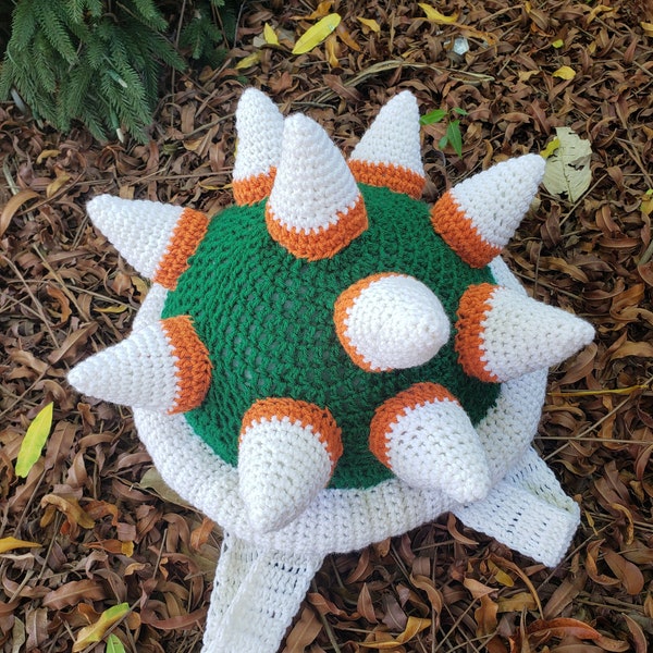 Crochet Cosplay Spike Turtle Shell Costume Backpack