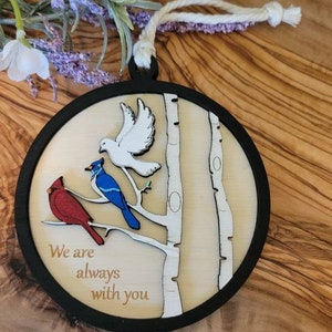Cardinal, Blue Jay, and Dove Ornament | Bereavement Gift | Special Gift | Loss of Loved One | Memorial Keepsake |  Sympathy Gift | Ornament