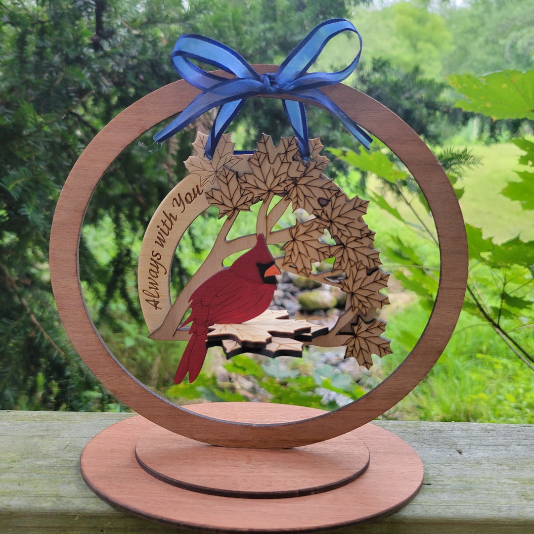 Cardinal Memorial Cardinal Memorial Ornament With Stand | Hand-painted Sympathy Gift | in ...