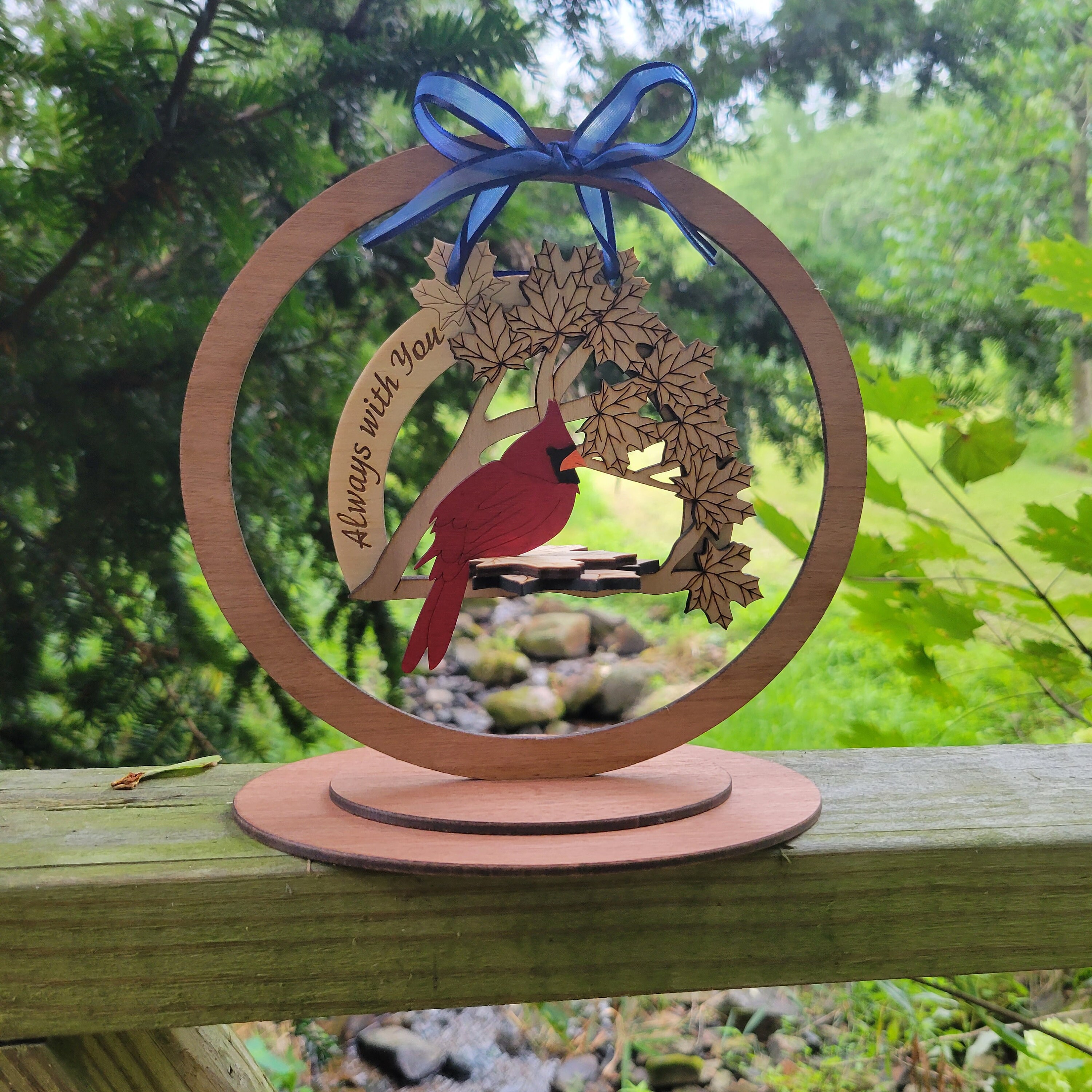 Cardinal Memorial Cardinal Memorial Ornament With Stand | Hand-painted Sympathy Gift | in ...