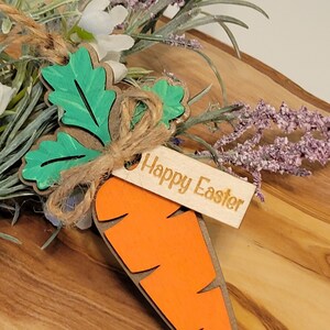 Easter Basket Tag, Carrot Basket Tag, Easter Basket Name Tag