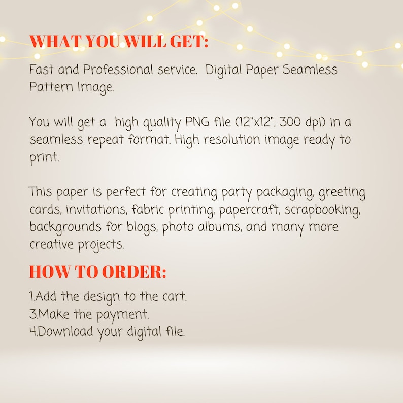 GRACIE'S CORNER Digital Seamless Pattern Printable Fabric Etsy