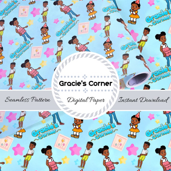 GRACIE'S CORNER Digital Seamless Pattern Printable Fabric Etsy UK