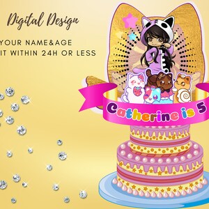 APHMAU Digital Printable Cake Topper Design You Print Custom Boy Girl ...