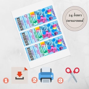 BLUES CLUES Ticket Invitation Digital Printable 1st Birthday Party You ...