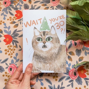 Vous avez 30 ans ? -Carte d'anniversaire, carte d'anniversaire 30 ans drôle, carte meilleur ami, trente ans sale, surprise, je t'aime, cartes de voeux faites à la main