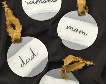 Personalized 3" Round Acrylic Ornament | Custom Ornament | Personalized Ornament | Ornament | Acrylic Tag | Personalized