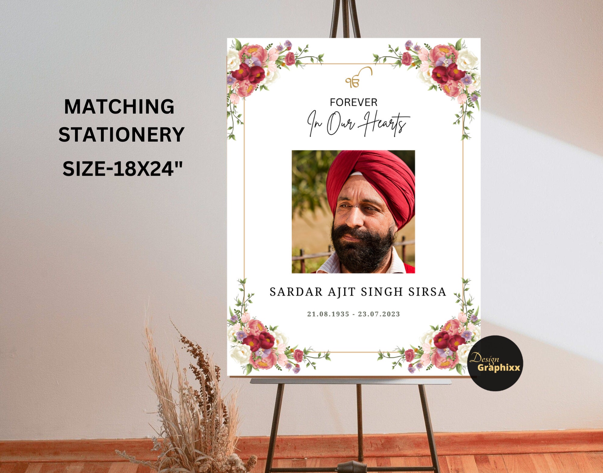 Sikh Funeral Invite Punjabi Funeral Invitation Digital Invitation