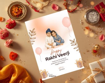 Punjabi Rakhi Card for Veerji | Sikh Sibling Greeting (Digital Download)