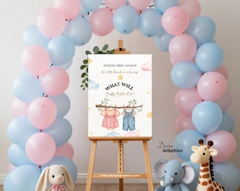 Twin Babies Welcome Sign | Baby Shower Decoration | Sikh Punjabi Newborn Sign | Printable Digital Download