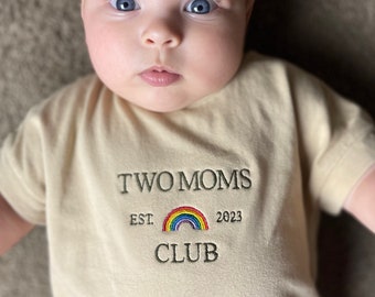 Two Moms Club Baby- LGBTQ Baby- Two Dads Club