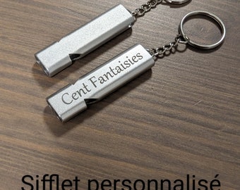 personalized whistle, survival whistle, sports whistle, personalized key ring