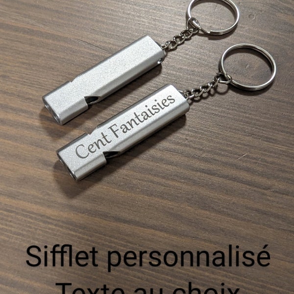 sifflet de survie, de sport, porte clés personnalisés