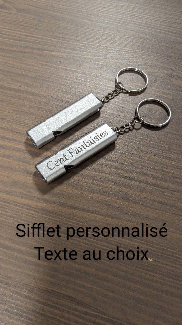 Porte-clés nautiques en laiton en forme de sifflet porte-clés porte