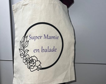 Tote bag personnalisé sac en tissu personnalisé fête des mères cadeau maîtresses