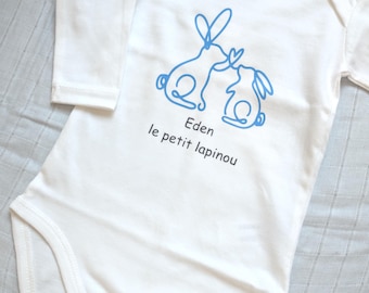 Personalized baby bodysuit, personalized baby gift, personalized baby bodysuit with message