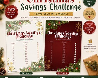 Christmas Savings Challenge, Save money challenge