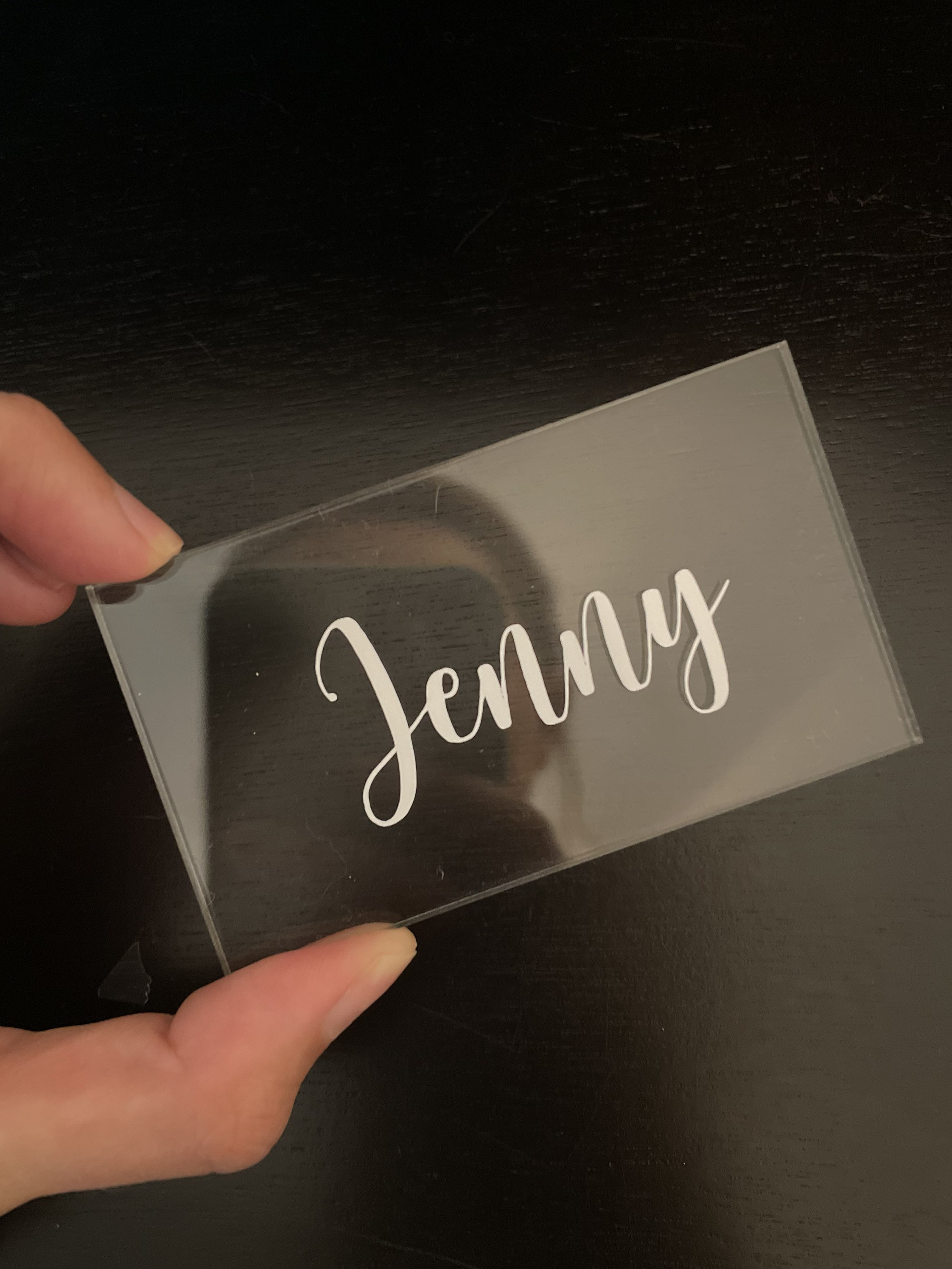 Acrylic Place Cards Modern Etsy