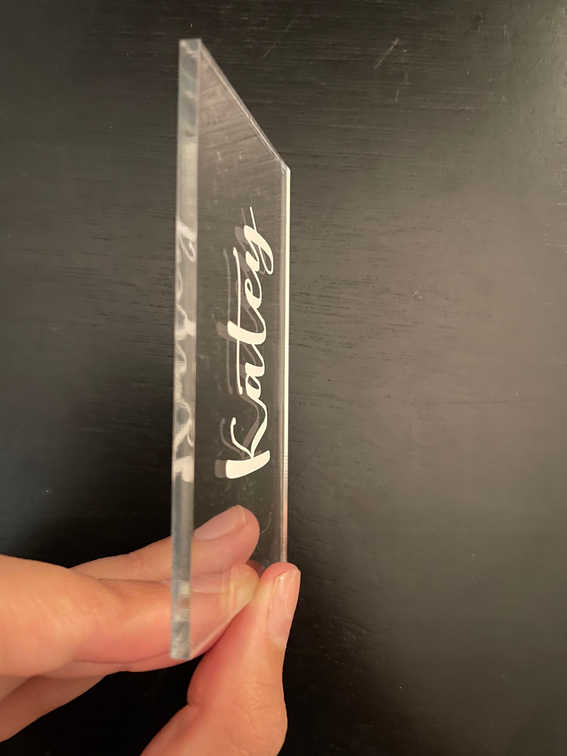 Acrylic Place Cards Modern Etsy