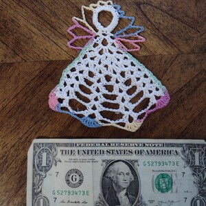 Single Crocheted Angel Ornament image 2