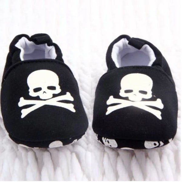 Baby Skull and Crossbones Shoes