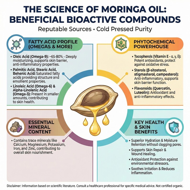 Cold Pressed 100% Pure Organic Moringa Oil | USA local, Glass Bottles with dropper, BPA FRE image 8