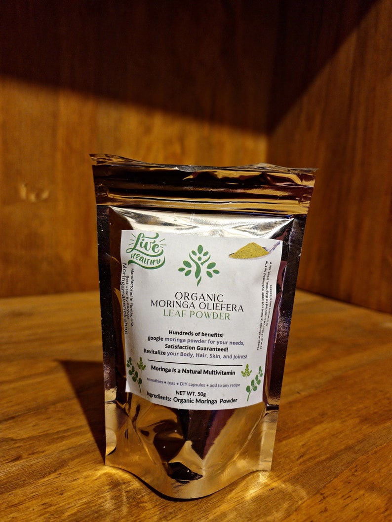 Organic Moringa Pure Leaf Powder - Etsy