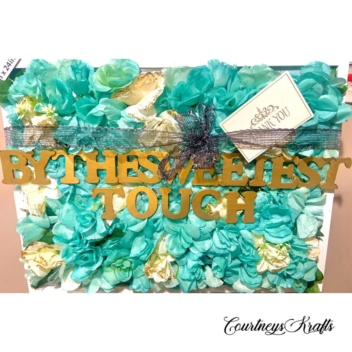 Flower Wall Decor Name Sign for Nursery Floral Baby Shower Etsy