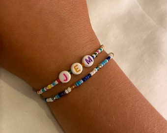 Personalised bead bracelet
