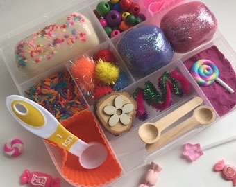 Cupcake Bakery Sensory Playdough Kit: Kids Baking Toy