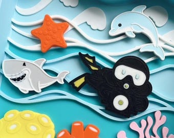 Ocean Adventures Play Tray and Loose Parts