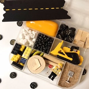 Construction Sensory Kit, Kinetic Sand Kit, Construction Sensory