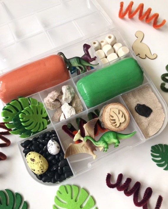 Dinosaur Explorer Playdough Sensory Kit Homemade Play Dough Play