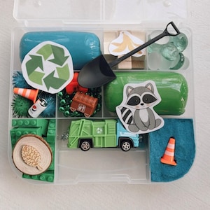Recycling Truck Playdough Kit Garbage Truck Recycling Day Earth Day