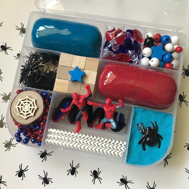 NEW Spiderman Playdough Kit Kinetic Sand Spider Spiderman Gift for