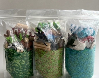 Dump and Discover Bag Dyed Rice Sensory Play Loose Parts Play Sensory Filler Flisat Table Trofast Bin Kids Activity Kids Toy