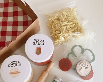 Playdough Pizza Kit: Kids Pizza Party Activity