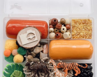 Safari Animal Sensory Playdough Kit: Kids Imaginative Play