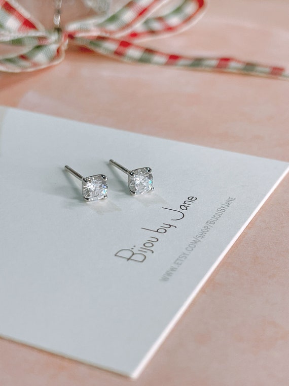 Bijou Silver Stud Earrings