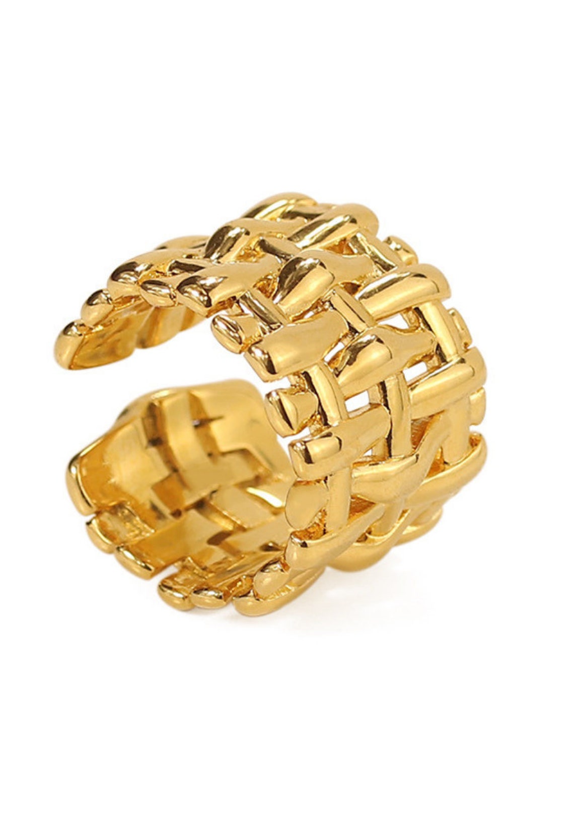 Statement Gold RingAdjustable RingGold RingWaterproof Etsy