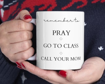 Cute Gift for college student, coffee mug unisex gift, high school graduate gift, Call home, Call Mom, Going away gift, Mom to daughter Gift