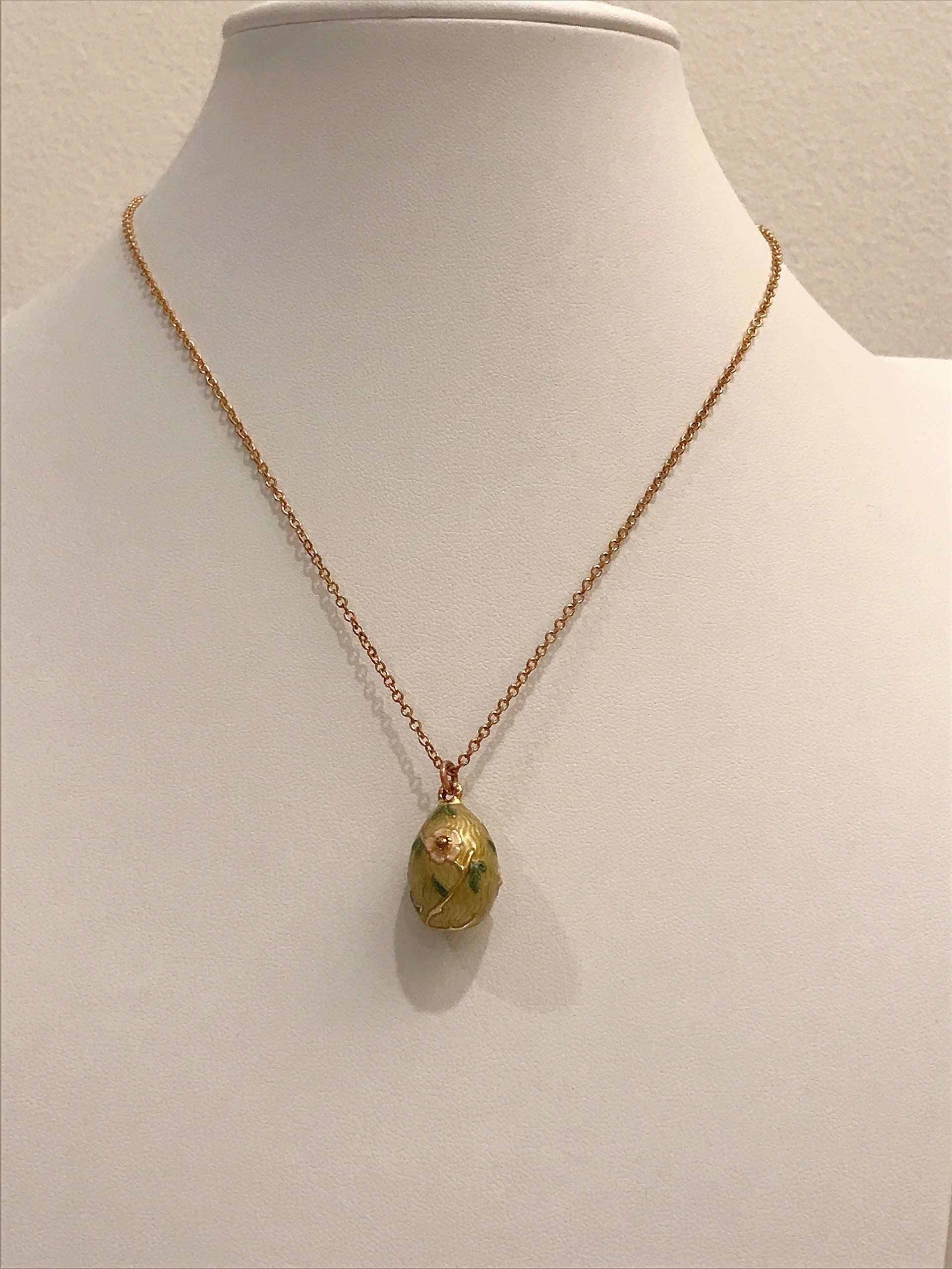 Joan Rivers Egg pendant necklace Etsy
