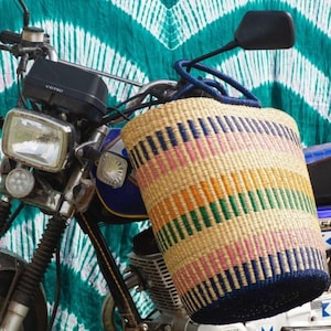 Saah Tote Bag, Market Bag, Purse, Home Basket, Woven Decor Basket, Flower Plant Pot, African Gift, Handmade Woven Basket, Storage Present