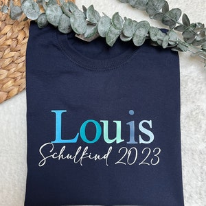 Schulkindshirt personalisiert T-Shirt Schulkind mit Namen Einschulung T-Shirt Bild 3