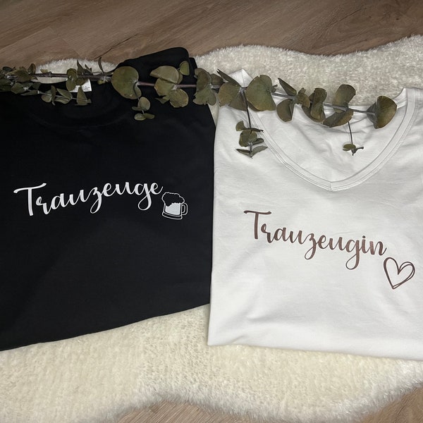 Trauzeuge T-Shirt| Trauzeugin T-Shirt| Hochzeit| Polterabend|