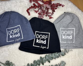Dorfkind Mütze| Beanie Einheitsgröße| mit Ortsname