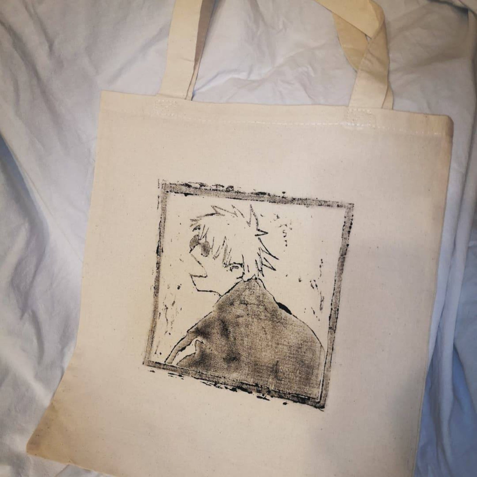 Jujutsu Kaisen Manga Gojo Satoru Tote Bag Etsy Singapore